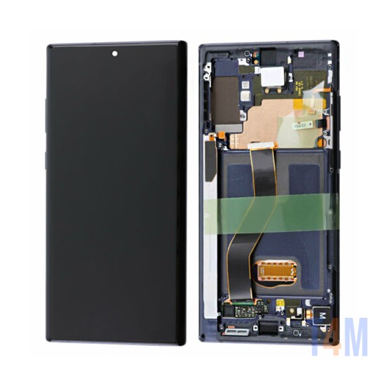 Touch+Display com Frame Samsung Galaxy Note 10 Plus 2019/N975F/N976 6,8" Service Pack (GH82-20900C/20838C) Brilho Aura/Prata